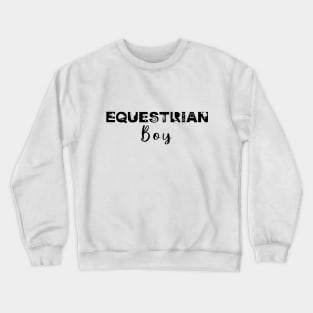 Equestrian Boy (Black) Crewneck Sweatshirt